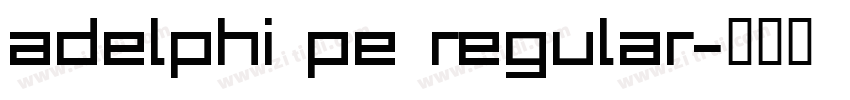 adelphi pe regular字体转换